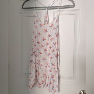 ACACIA dress size P bird of paradise print